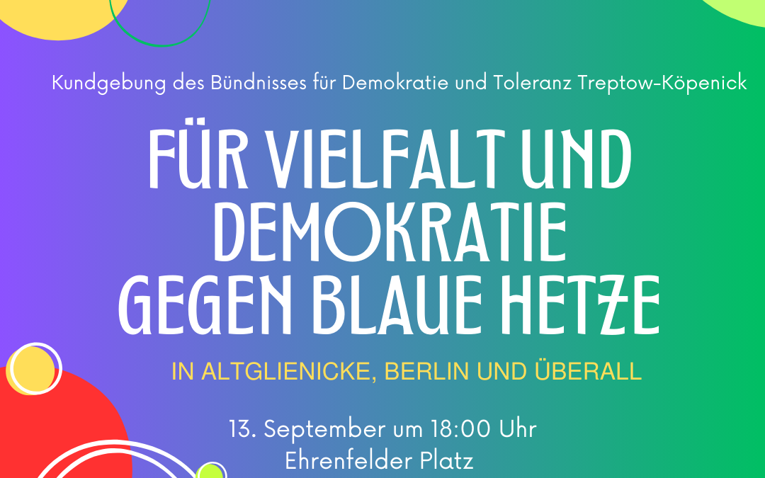 Für Vielfalt und Demokratie – gegen blaue Hetze